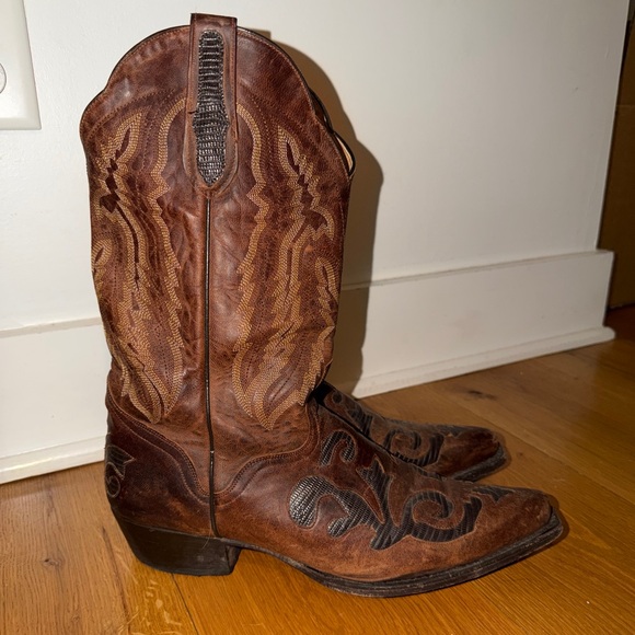 Other - Brown Leather Cowboy Boots men’s